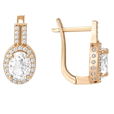 Cercei din aur cu zirconiu