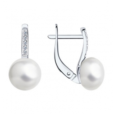 Серьги из золота с жемчугом...