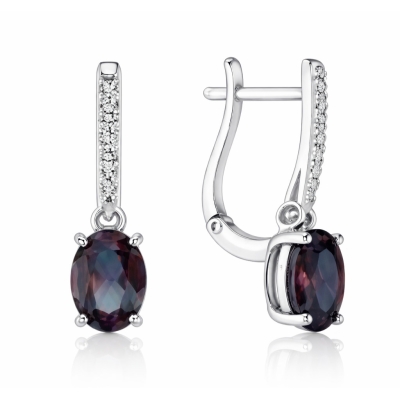 Cercei din aur cu diamante