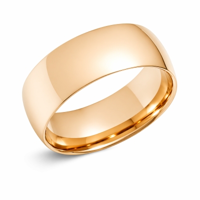 Золотое обручальное кольцо