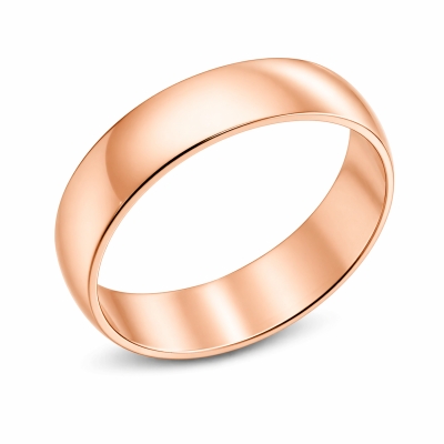 Золотое обручальное кольцо