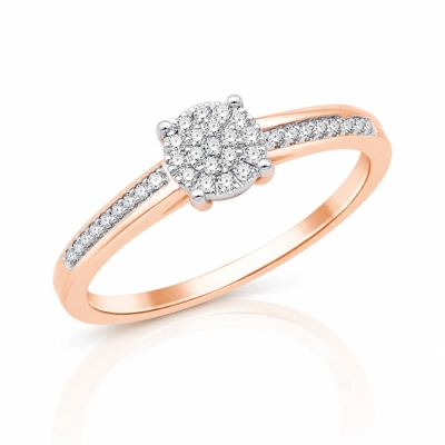 Кольцо из белого золота с...
