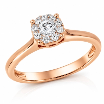 Кольцо из золота с бриллиантом