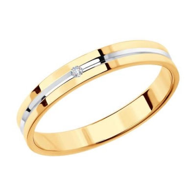 Кольцо из золота с бриллиантом